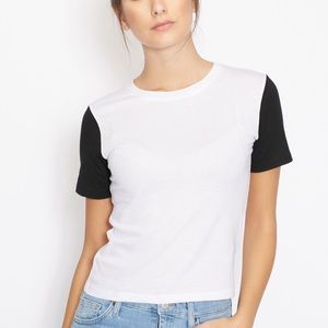 Topshop Monochrome Colorblock T-shirt